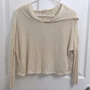 Hollister Cream Hooded Top